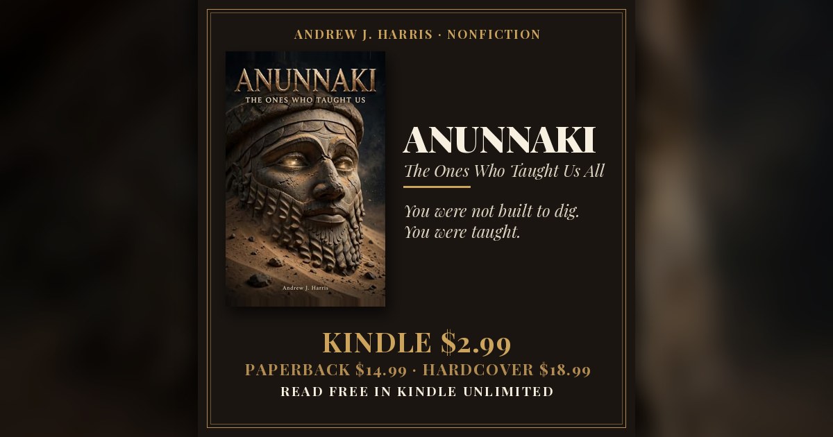 ANUNNAKI: The Ones Who Taught Us All by Andrew J. Harris — book cover and prices
