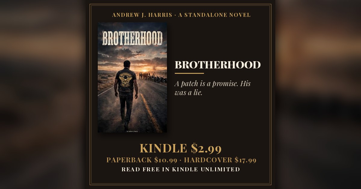 BROTHERHOOD by Andrew J. Harris — book cover and prices