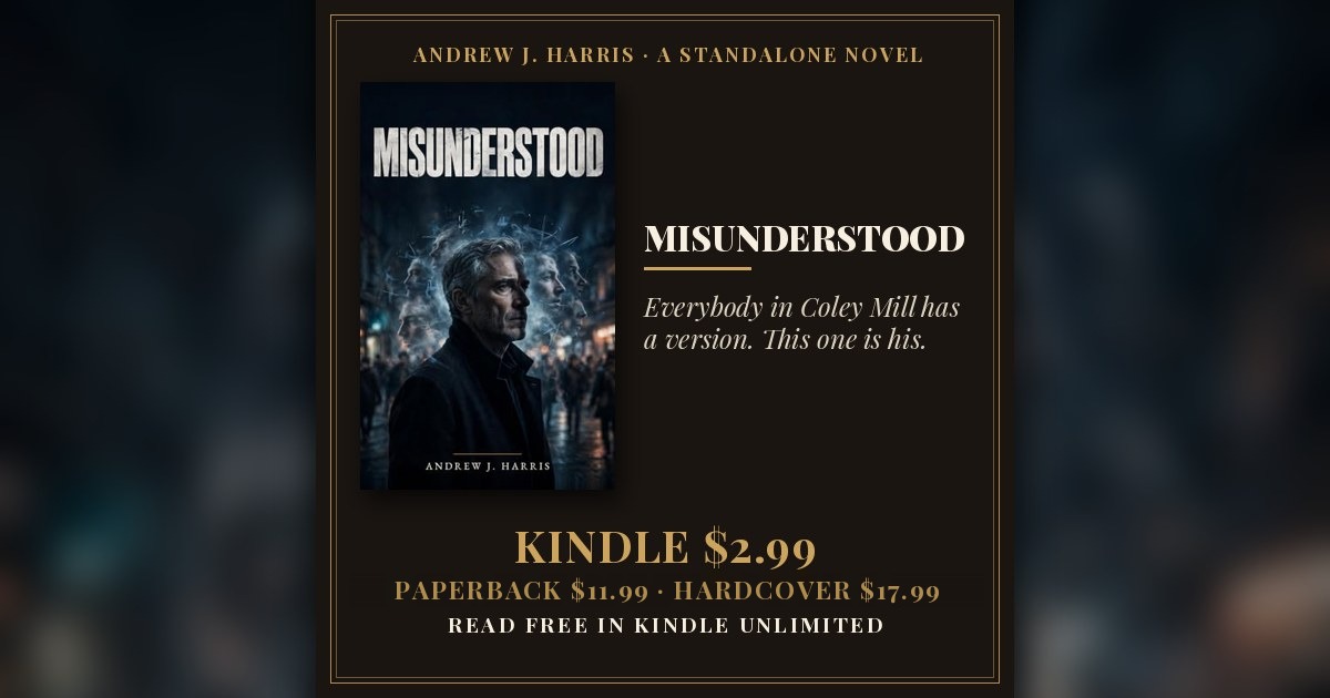 MISUNDERSTOOD by Andrew J. Harris — book cover and prices