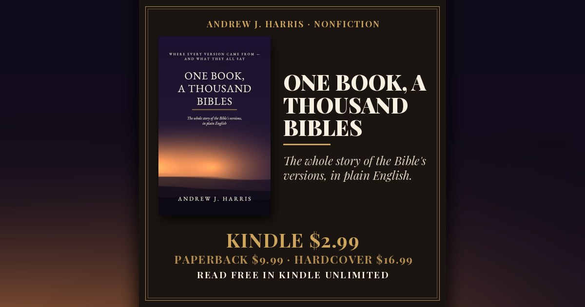 ONE BOOK, A THOUSAND BIBLES by Andrew J. Harris — book cover and prices