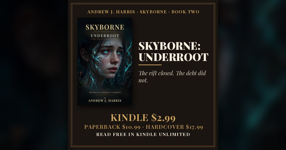 SKYBORNE: UNDERROOT by Andrew J. Harris — book cover and prices