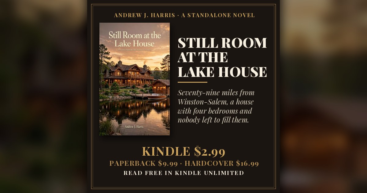 STILL ROOM AT THE LAKE HOUSE by Andrew J. Harris — book cover and prices
