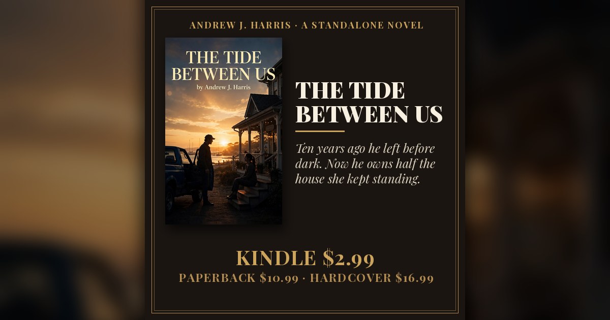 THE TIDE BETWEEN US by Andrew J. Harris — book cover and prices